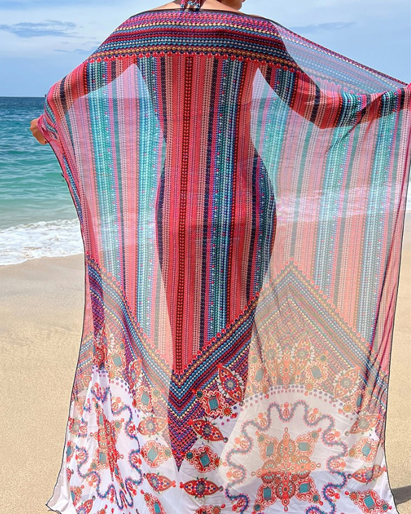 Lizzie® | Bikini Set With Tie-Dye Scarf