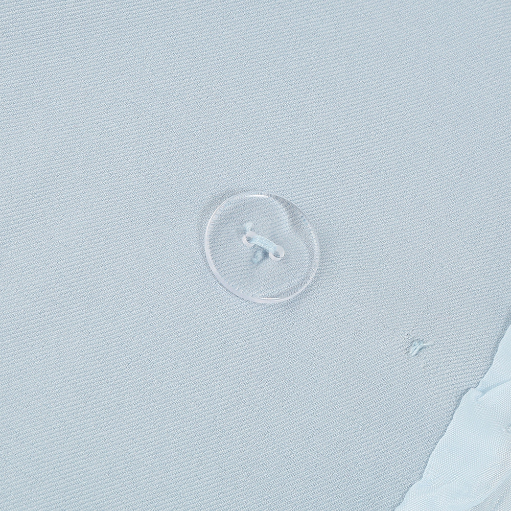 Cape Blazer Mini Dress with Belt and Gold Button Detail