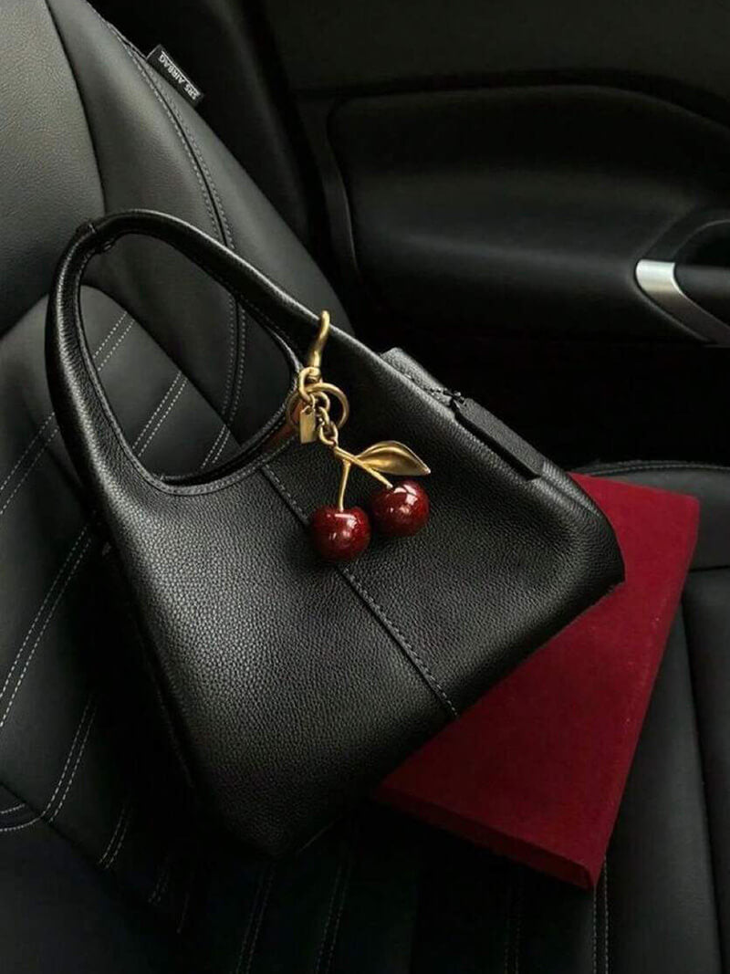 Women Cherry Bag Necklace 3