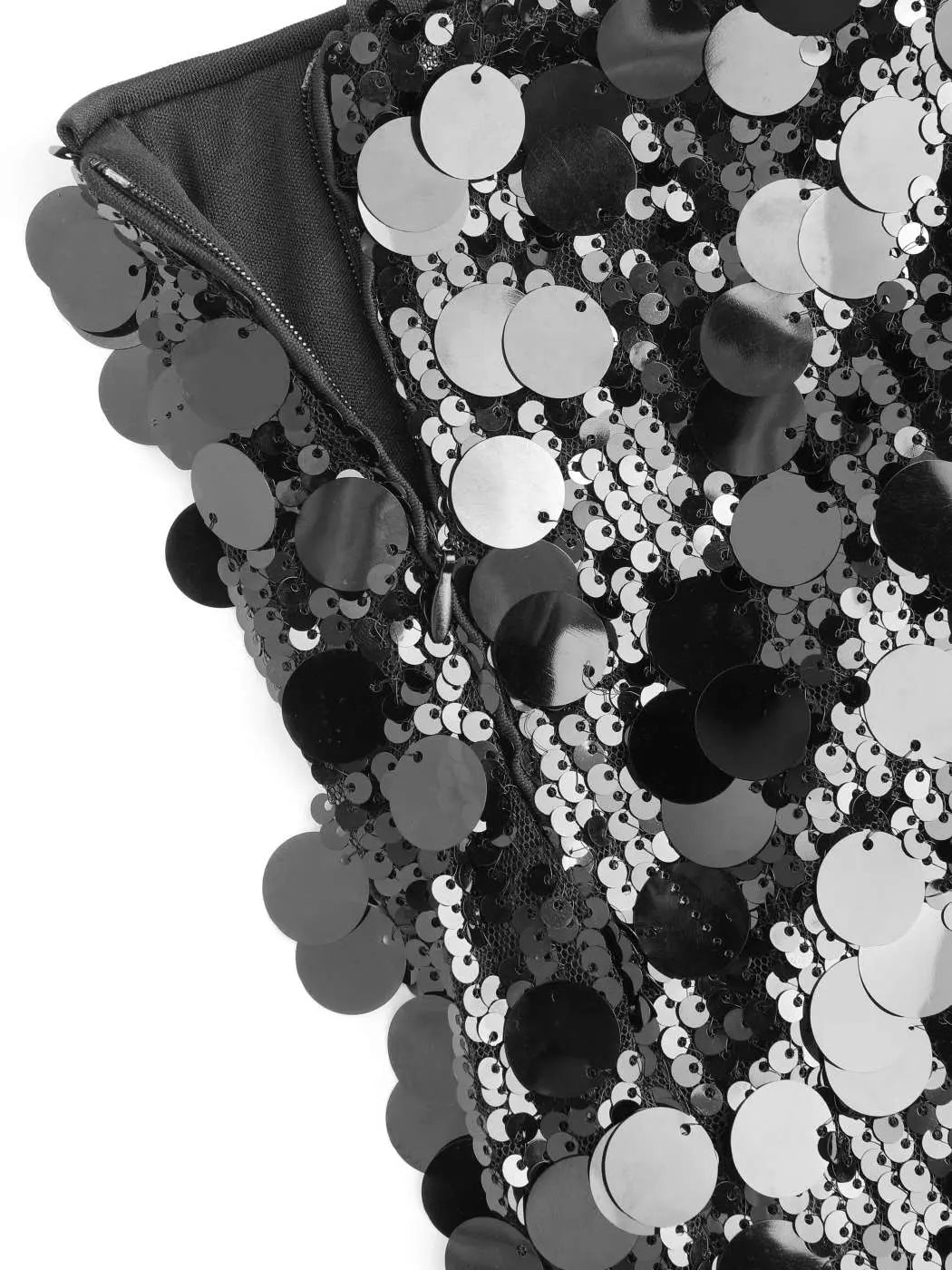 Women's Black Mini Skirt with Sequins 8