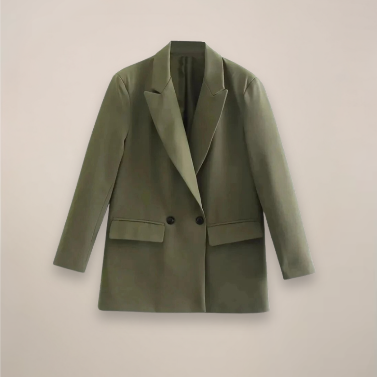 Women’s Oversized Double-Breasted Blazer Coat – Long Smart Jacket for Autumn/Winter