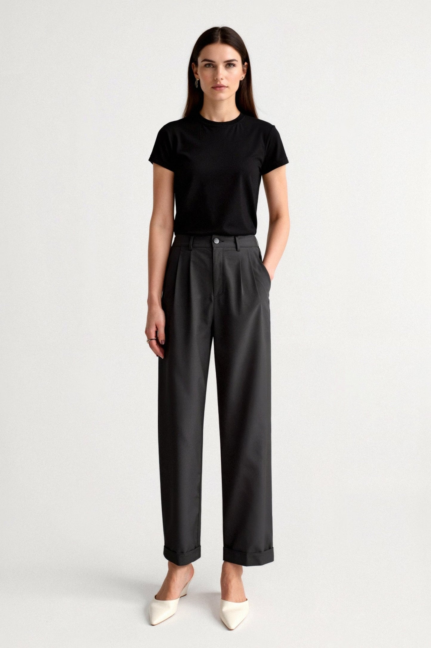 Womens Trousers With Pleats 8