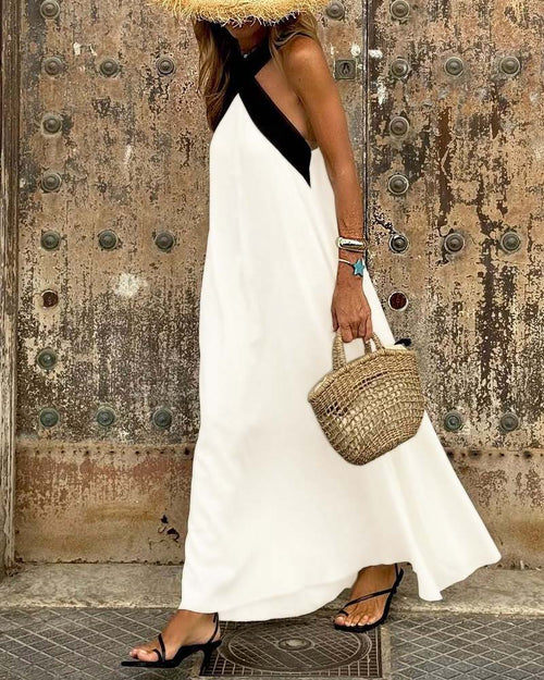 JILLIAN - CROSSOVER LONG DRESS