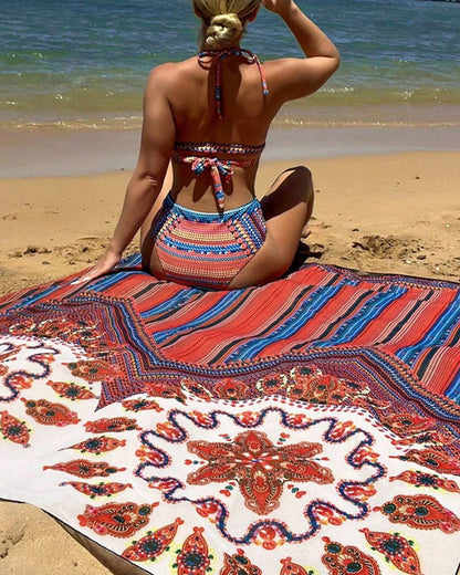 Lizzie® | Bikini Set With Tie-Dye Scarf