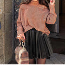 Amy Fashion - Chic High Waisted Sexy A-line Mini Fashion Skirt