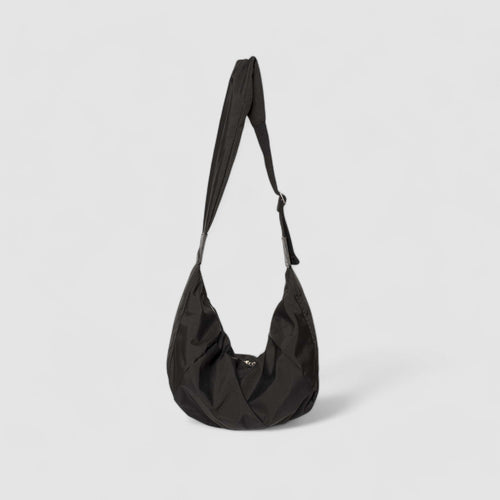 Stylish Vegan Leather Hobo Bag for Women with Zipper – Spacious Quilted Shoulder Handbag