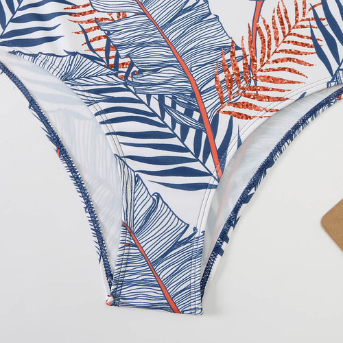 Justina® | High neck bikini top with hot thong