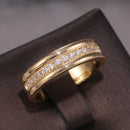 Minimalist Gold Tone Brass Plated Stackable Ring – Elegant Jewelry