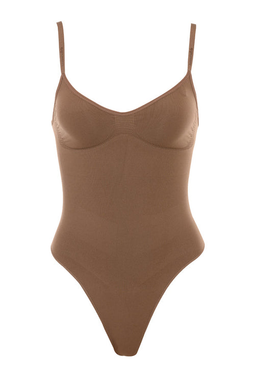 Sculpting Thong Bodysuit – Mocha