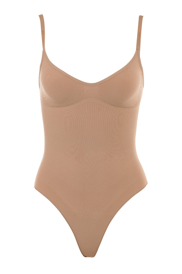 Sculpting Full Brief Bodysuit – Cafe au Lait