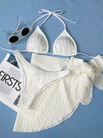 Adriana® | Malibu triangle bikini set with skirt