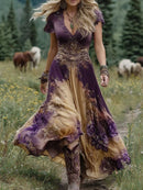 Mavis™ – Elegant Floral Maxi Dress