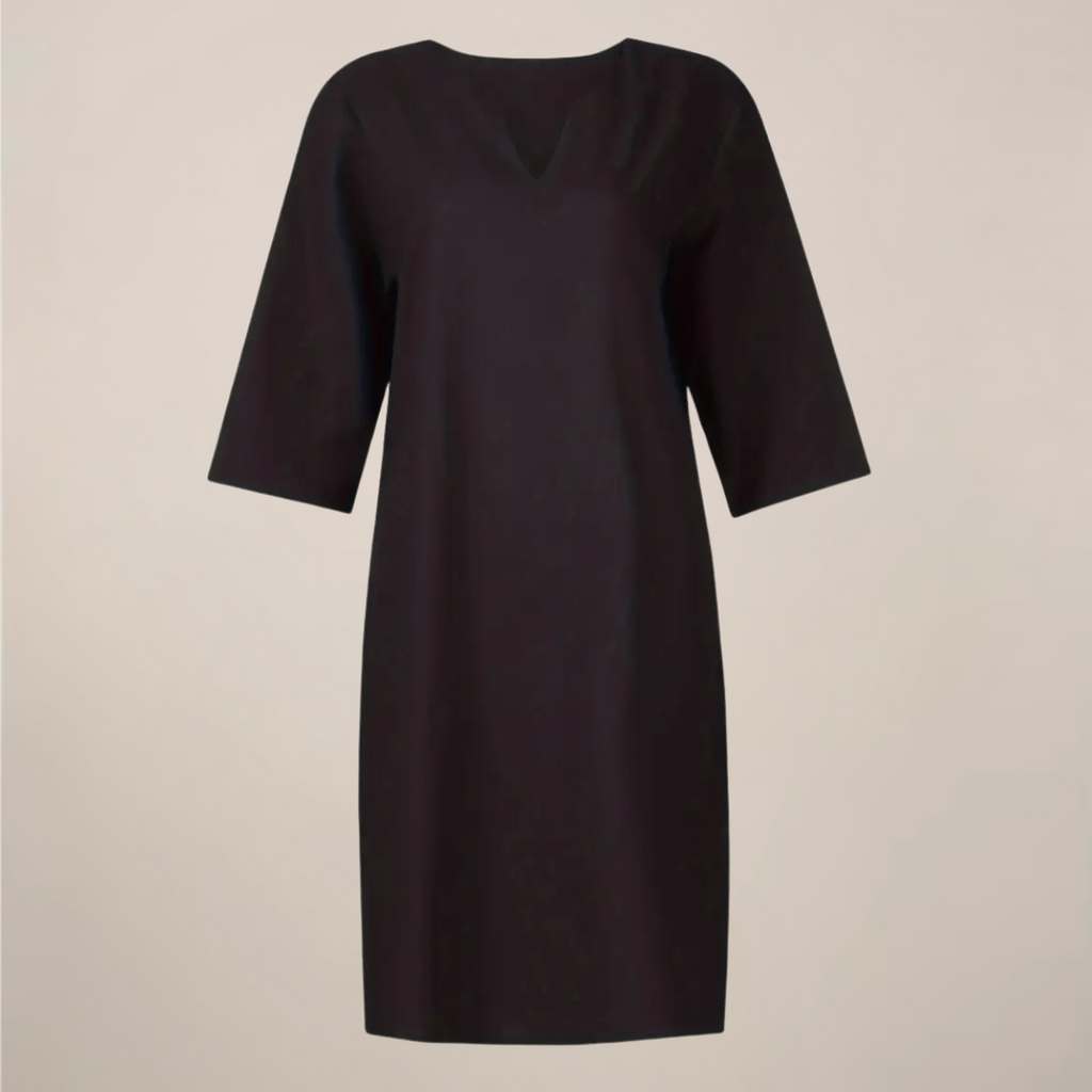 Women’s V-Neck Midi Summer Dress – Button Front with Relaxed Fit