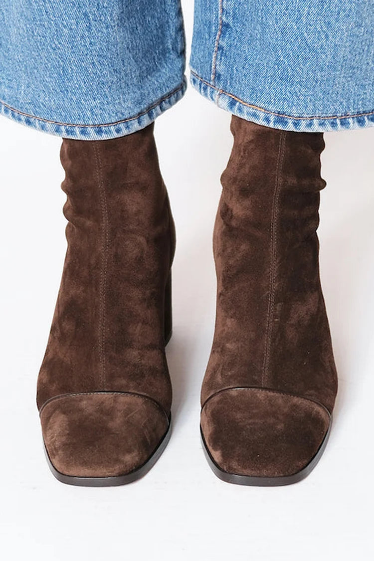 Anna & Rose | Rosalie | Sculpted Square Heel Boots