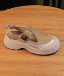 2025 New Apricot Hollow Out Breathable Platform Sandals