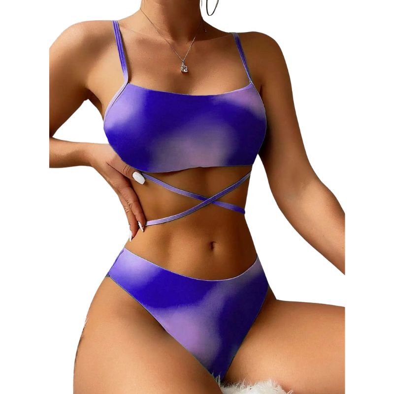 Luciana® | 3-Piece Bikini Swimsuit With Laces And Beach Skirt