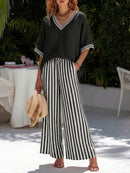 Ursuline Breathable Linen-Blend Two-Piece Set