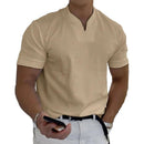 Men's Slim Fit V-Neck Polo Shirt – Casual Stylish Summer Top
