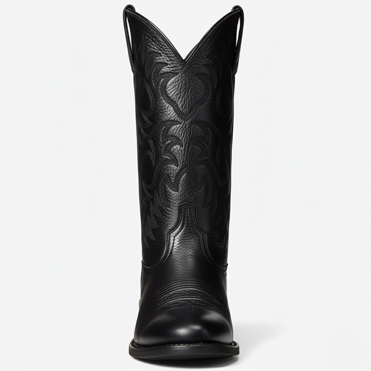 Women’s Western Knee-High Boots – Pointed Toe & Embroidered Detail