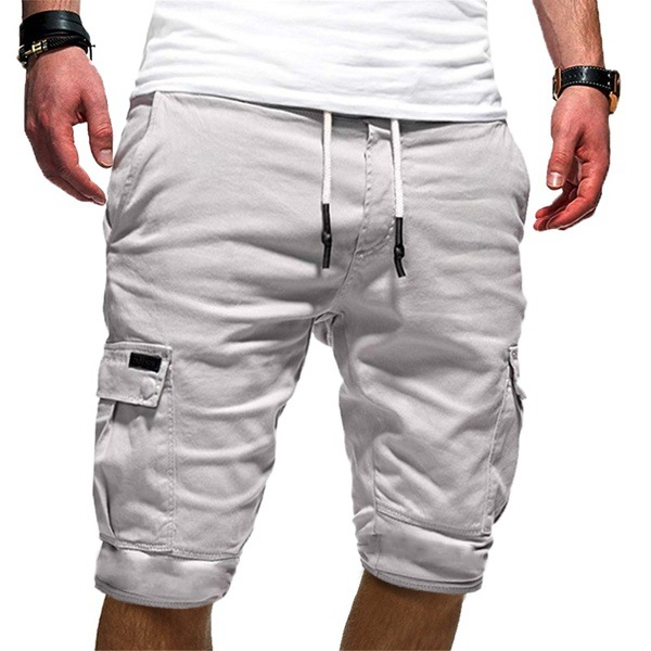 Men's Slim Fit Cargo Shorts With Multi-Pocket Design – Casual Utility Shorts