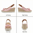 Women's Orthopedic Pointed-Toe Platform Sandals – Stylish Buckle Comfort Shoes
