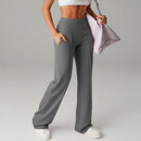 Women's Straight Leg Jogger Trousers – Casual Comfortable Everyday Pants