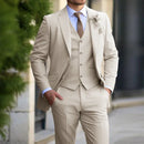 Men’s 3-Piece Set – Business Blazer Cardigan Trousers Smart Casual Formal Style