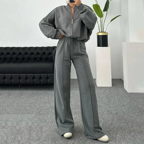 Women's Casual Matching Tracksuit Set – Comfy Lounge Two Piece