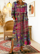 Maelle Printed Loose Midi Dress