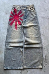 American Vintage Floral Denim Jeans