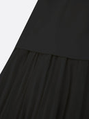 Women's Sleeveless Maxi Dress with Flowing Pleats – Elegant Bridesmaid Gown