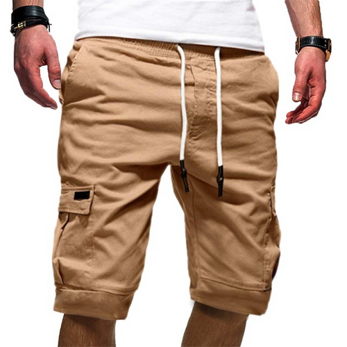 Men's Slim Fit Cargo Shorts With Multi-Pocket Design – Casual Utility Shorts