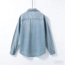 Men's Vintage-Style Loose-Fit Denim Overshirt – Classic Casual Layering