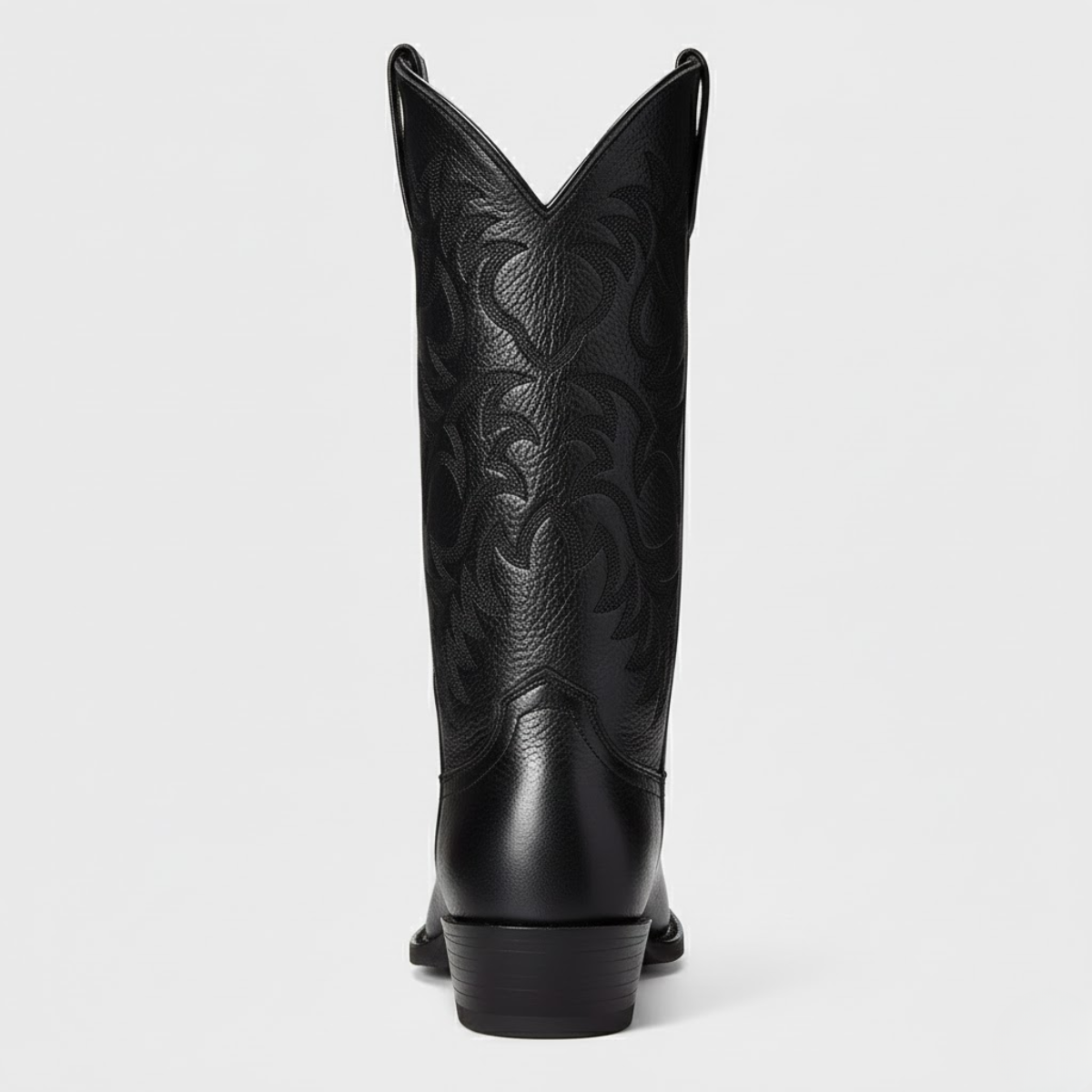 Women’s Western Knee-High Boots – Pointed Toe & Embroidered Detail