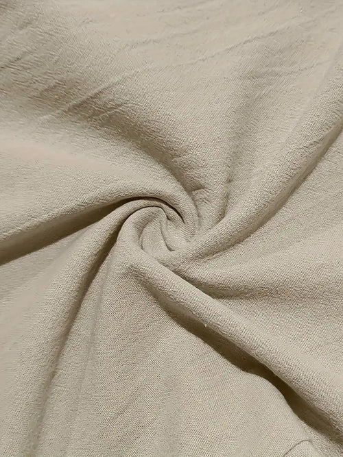 Men's Wide-Leg Linen Trousers – Drawstring Casual Summer Pants