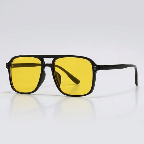 Oversized Retro Square Aviator Style Sunglasses – Chic UV Protection Eyewear