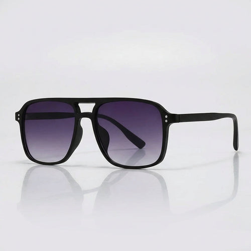 Oversized Retro Square Aviator Style Sunglasses – Chic UV Protection Eyewear