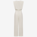 Women's High Neck Sleeveless Belted Jumpsuit – Tailored Formal Wear