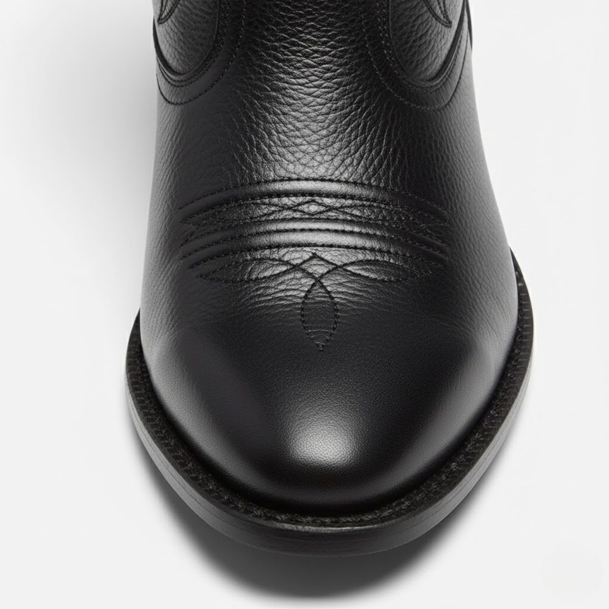 Women’s Western Knee-High Boots – Pointed Toe & Embroidered Detail