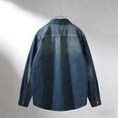 Men's Vintage-Style Loose-Fit Denim Overshirt – Classic Casual Layering