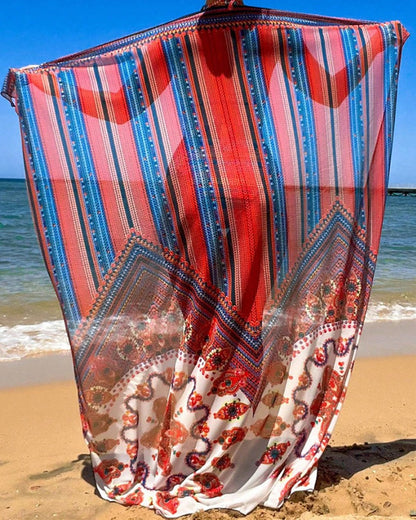 Lizzie® | Bikini Set With Tie-Dye Scarf