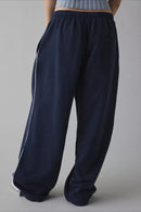 Women's Long Embroidered Relaxed Knit Pants – Effortless Chic Comfort