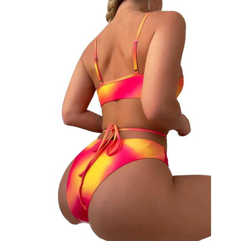 Luciana® | 3-Piece Bikini Swimsuit With Laces And Beach Skirt