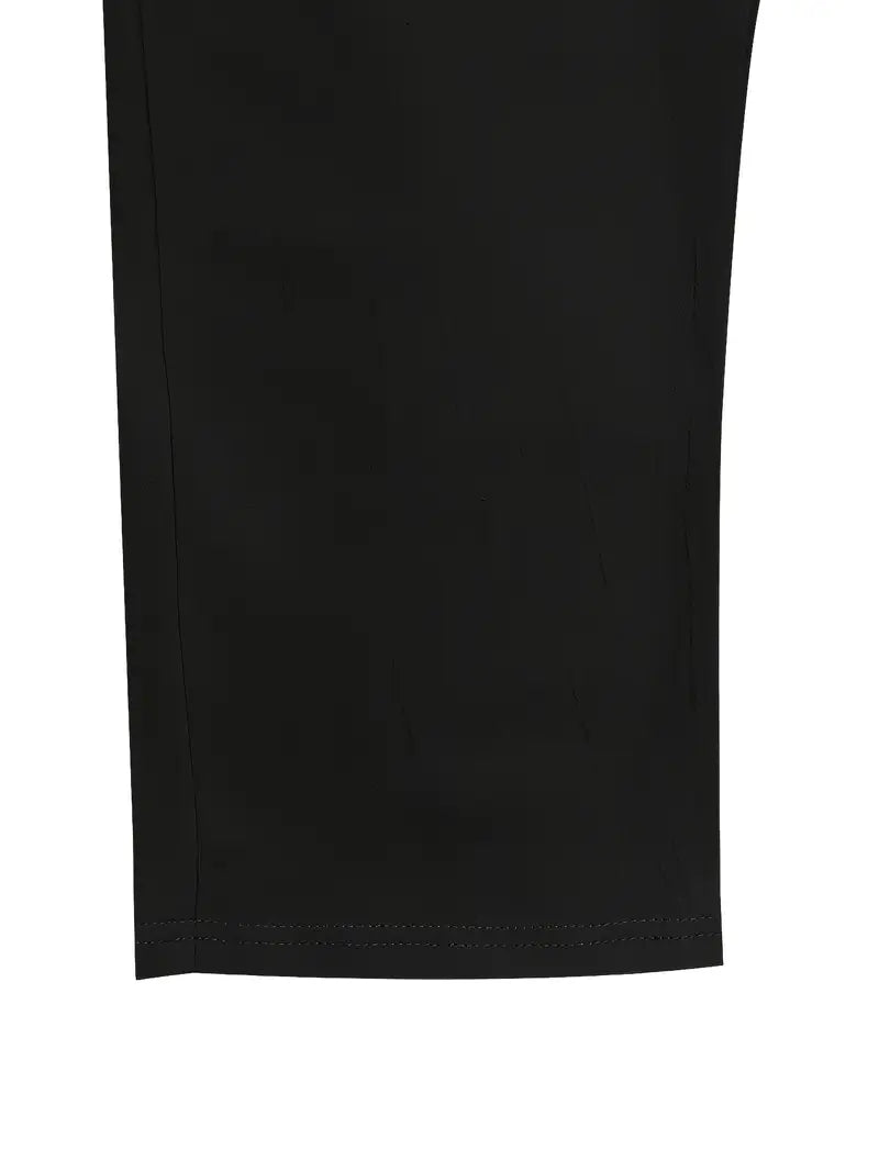 Men's Wide-Leg Linen Trousers – Drawstring Casual Summer Pants