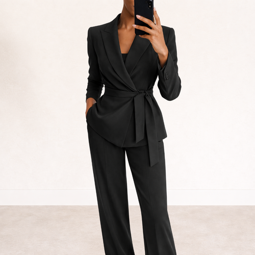 Women's Two-Piece Suit Set In Mint Green Color