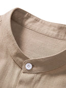 Men's Lightweight Summer Two-Piece Set – Breathable Shirt & Casual Trousers