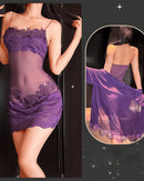 Women's Elegant Lace Nightwear Set – Luxurious Sleepwear Ensemble
