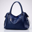 Women's Wide Leather Handbag With Long Strap – Stylish Shoulder Bag