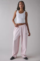 Women's Long Embroidered Relaxed Knit Pants – Effortless Chic Comfort