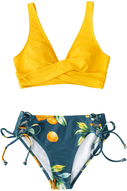 Frida® | Swim Bikini Sublime Bikini With Lemon Detail And Straps On The Back